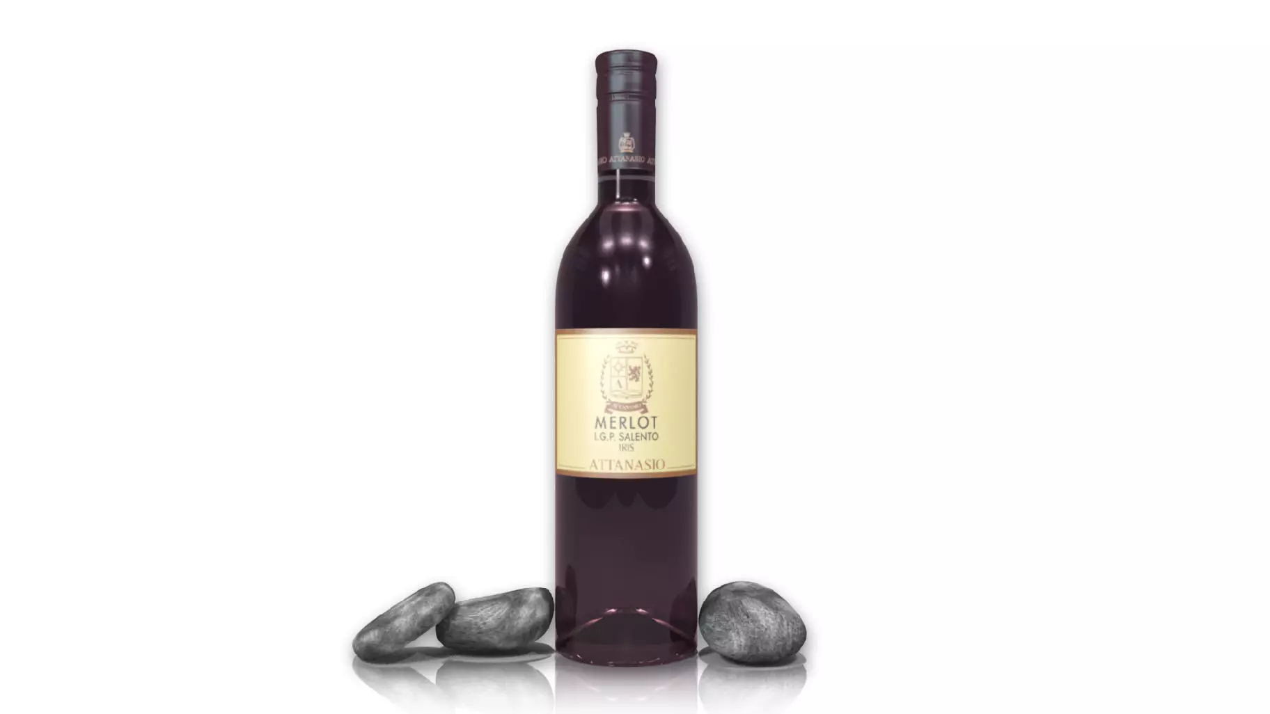 Vine Merlot Low-poly 3D model