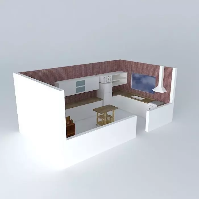 debora kitchen and dining room Free 3D model