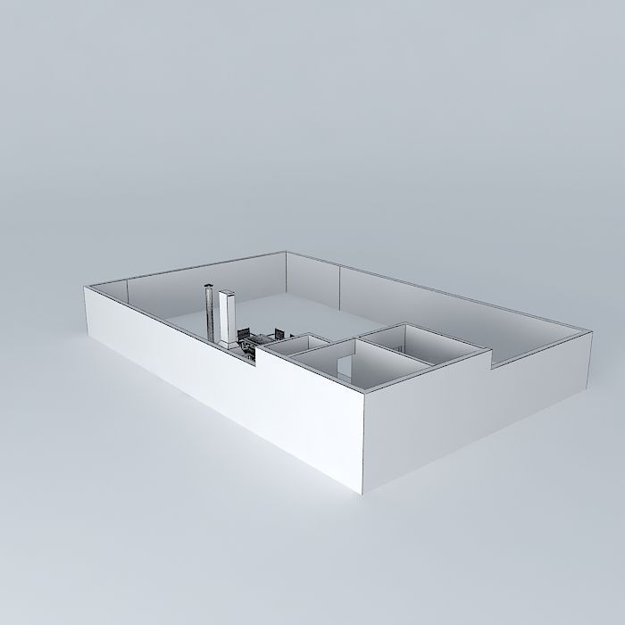 bebeorkut room with table and chairs Free 3D model_4