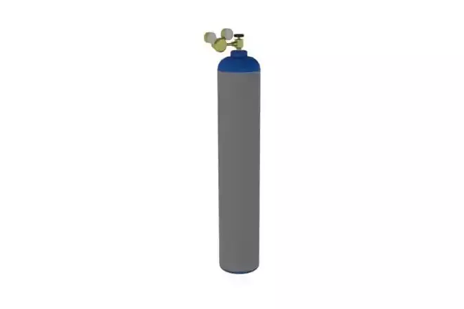 Gas Cylinder Bottle Free 3D model