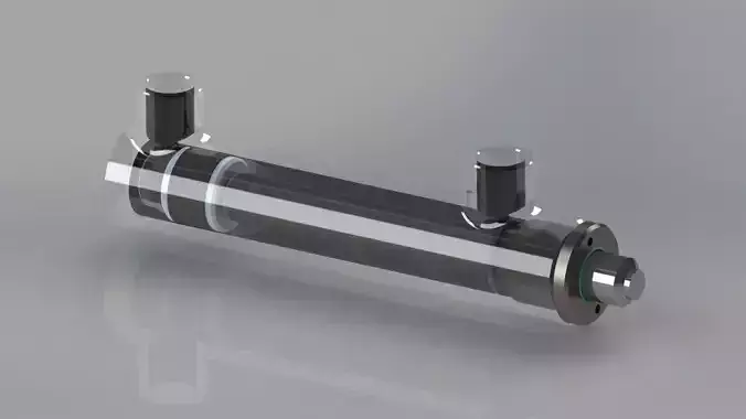 Hydraulic Cylinder 25x16xl0mm 9 Sizes Free 3D model