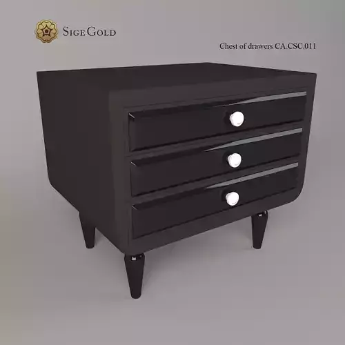 Chest of drawers Sige Gold 3D model
