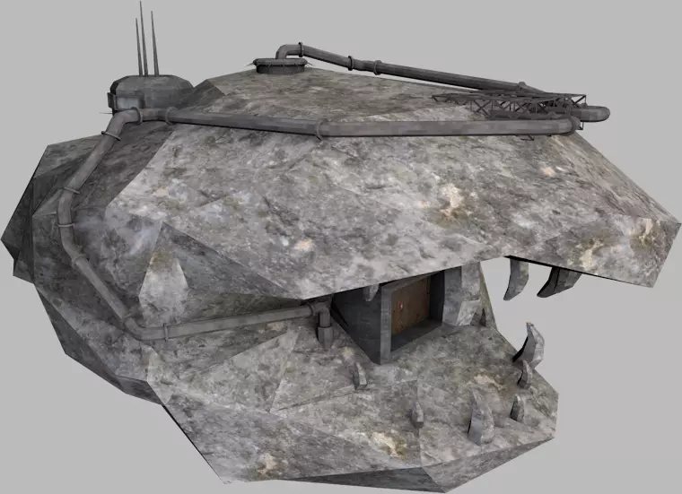 Mal hideout Low-poly 3D model