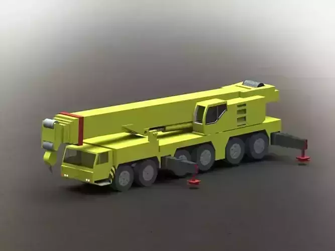 Liebherr Mobile Crane LTM-1250 Free 3D model