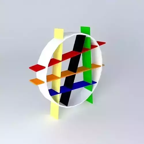 Grab shelf rods Handle Rods bookshelf by Resmini