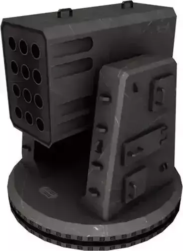 Typhoon Launcher Low-poly 3D model