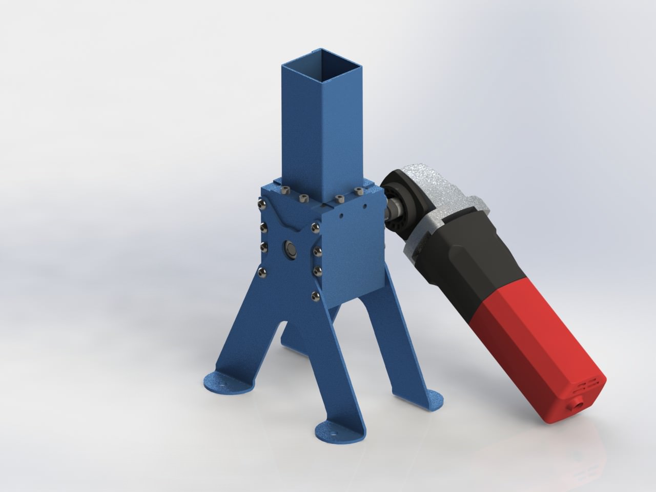 Mini Plastic Shredder Grinder Crusher Free 3D model_1