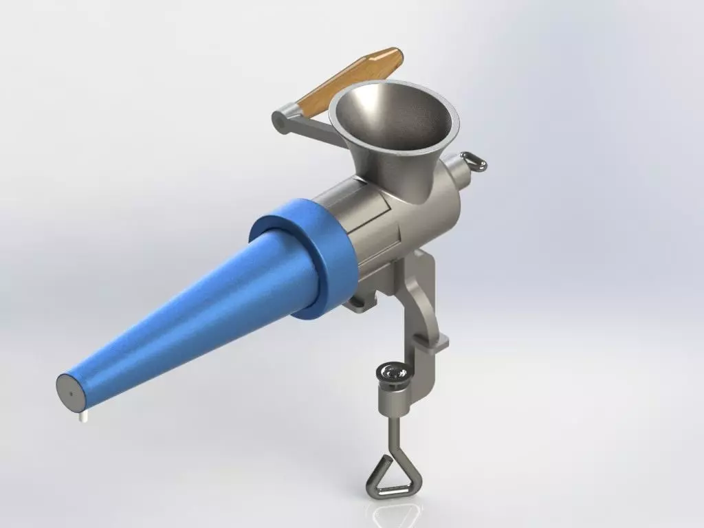 Mini Plastic Shredder Grinder Crusher Free 3D model_0