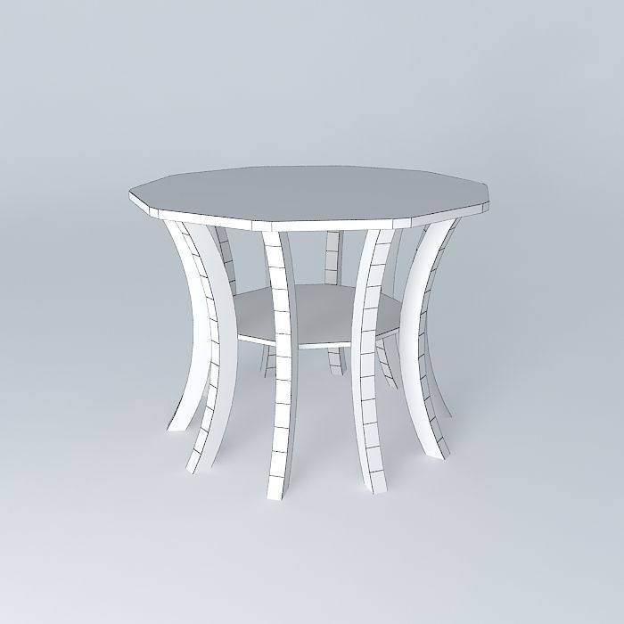 coffee table side table end table Free 3D model_3