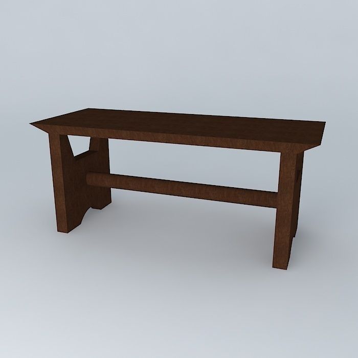 banco bench Free 3D model_1