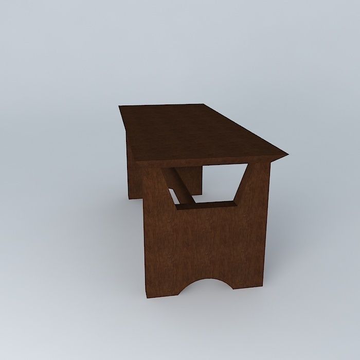 banco bench Free 3D model_2