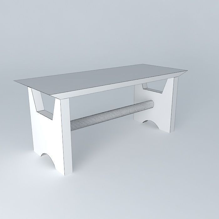 banco bench Free 3D model_3