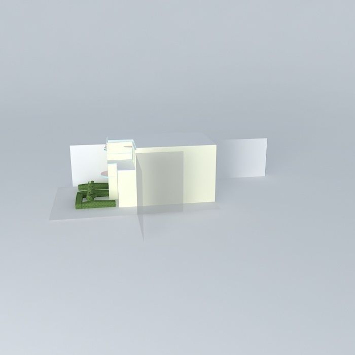 art deco building Free 3D model_2