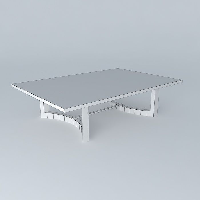 mesa centro coffee table Free 3D model_4