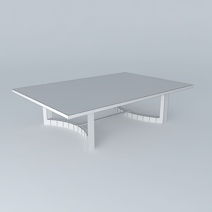 mesa centro coffee table Free 3D model_3