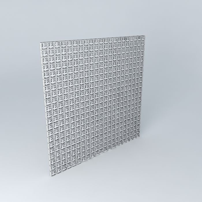 cobogó room divider Free 3D model_4