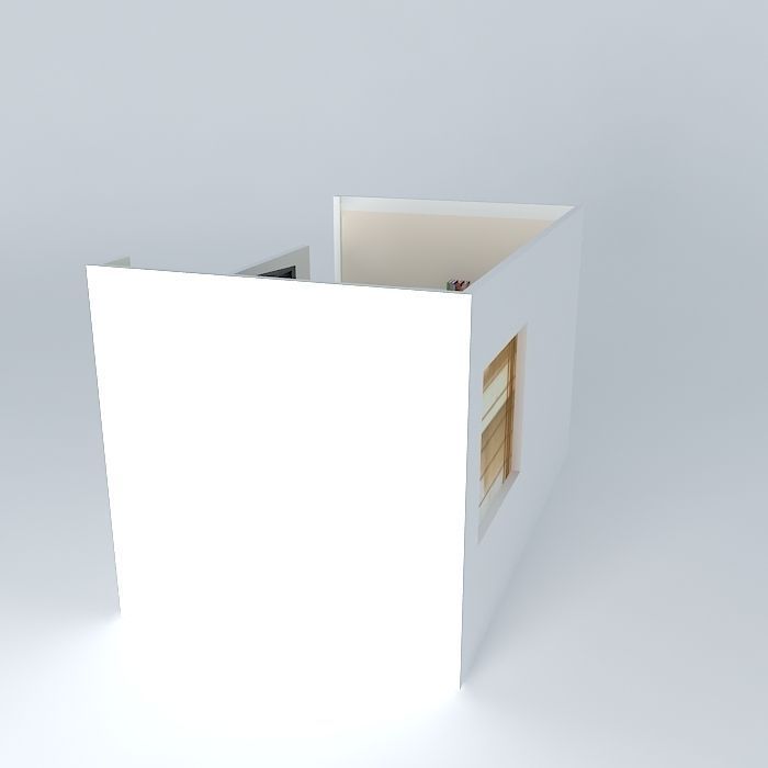Acarli room with window on side Free 3D model_1