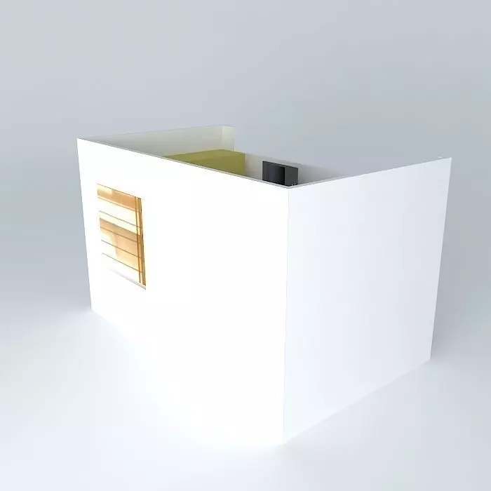 Acarli room with window on side Free 3D model_0