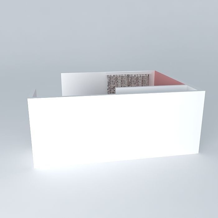 noivinha room with table and chairs Free 3D model_2