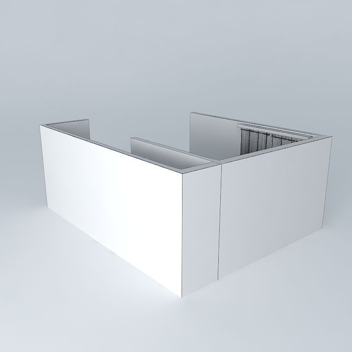 noivinha room with table and chairs Free 3D model_4