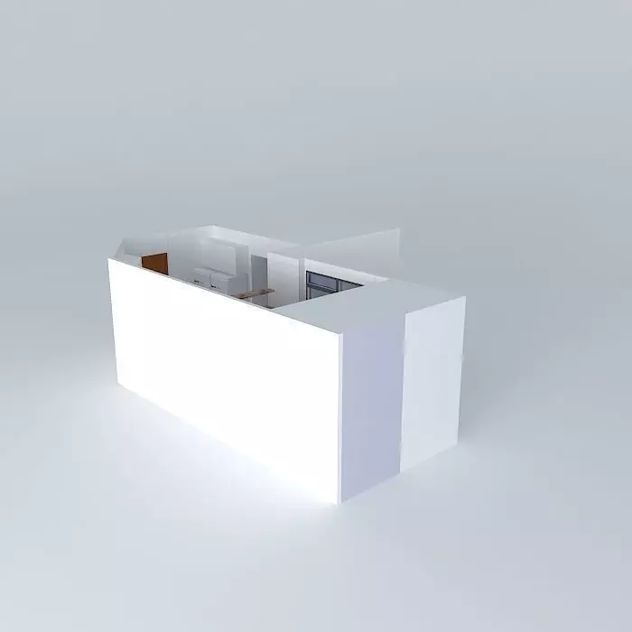 cozinhamonica apartment with kitchen and bathroom Free 3D model