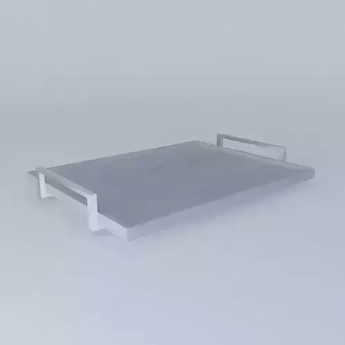 tray tray with metal handles Free 3D model