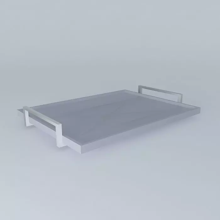 tray tray with metal handles Free 3D model_0
