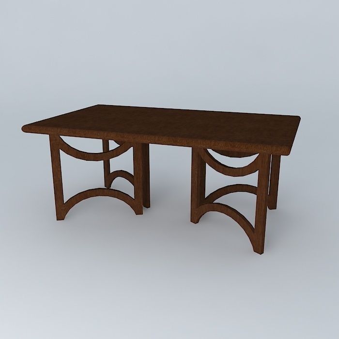 Anton coffe table mesa de centro Anton Free 3D model_1