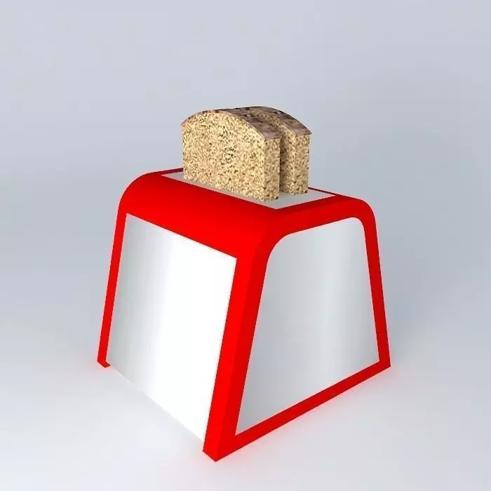 retro toaster torradeira retro Free 3D model