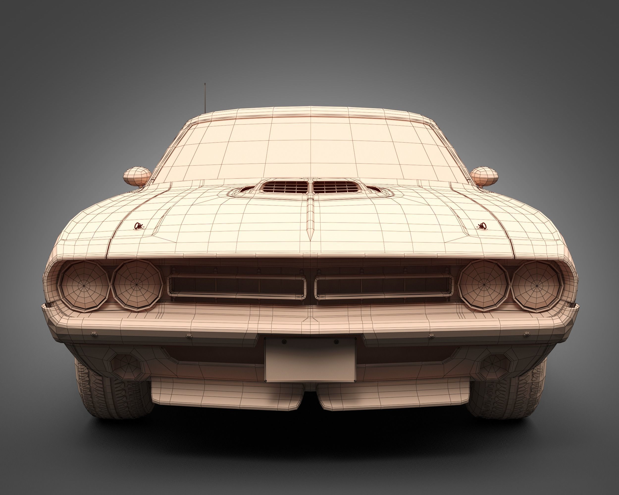 1971 Dodge HEMI Challenger 3D model_9