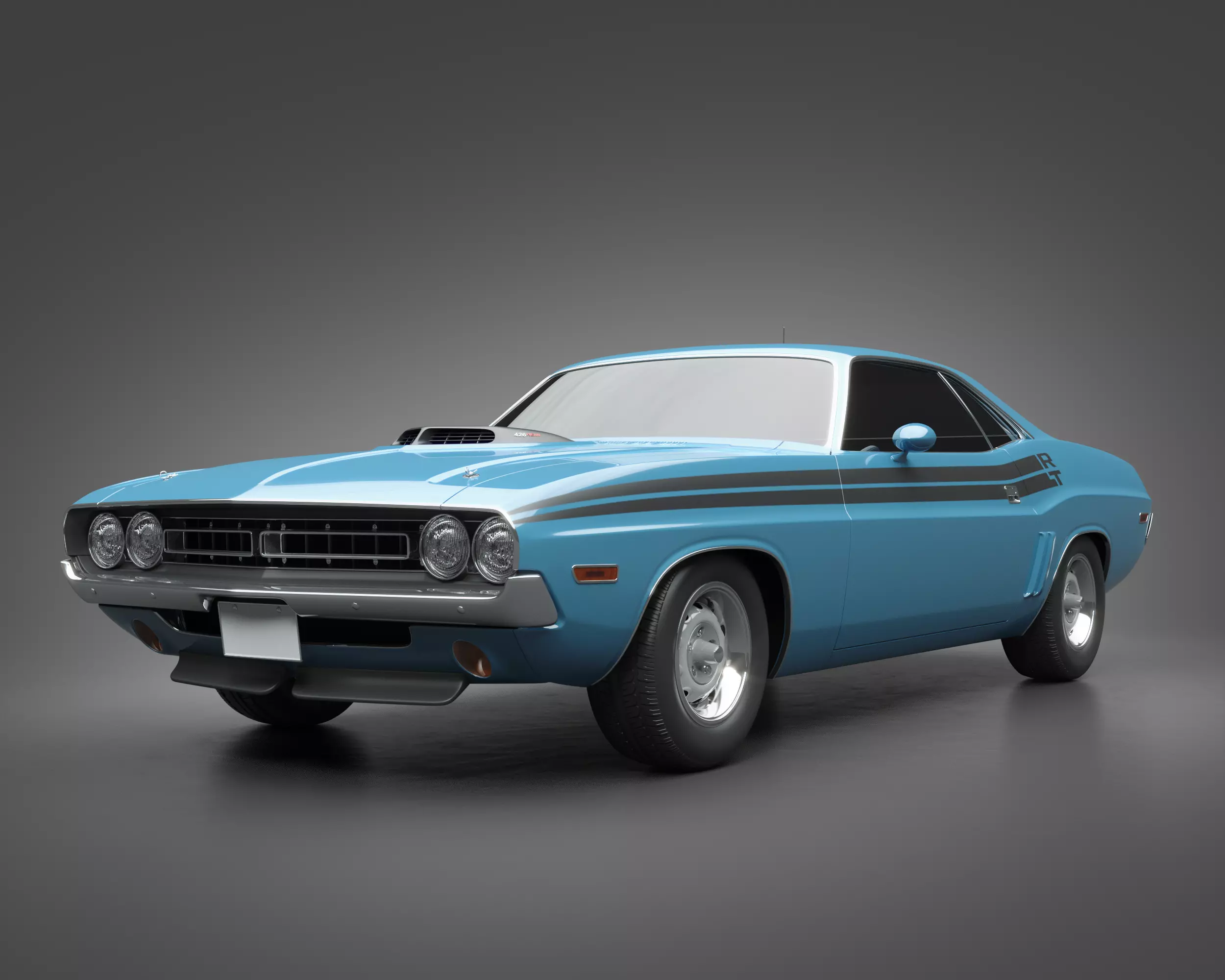 1971 Dodge HEMI Challenger 3D model_0