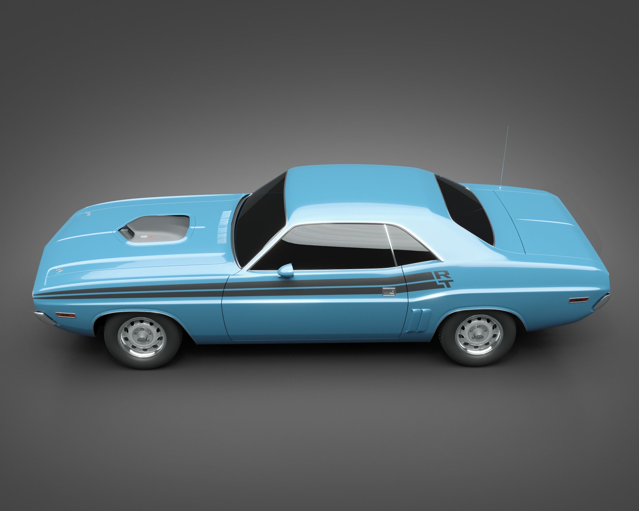 1971 Dodge HEMI Challenger 3D model_4
