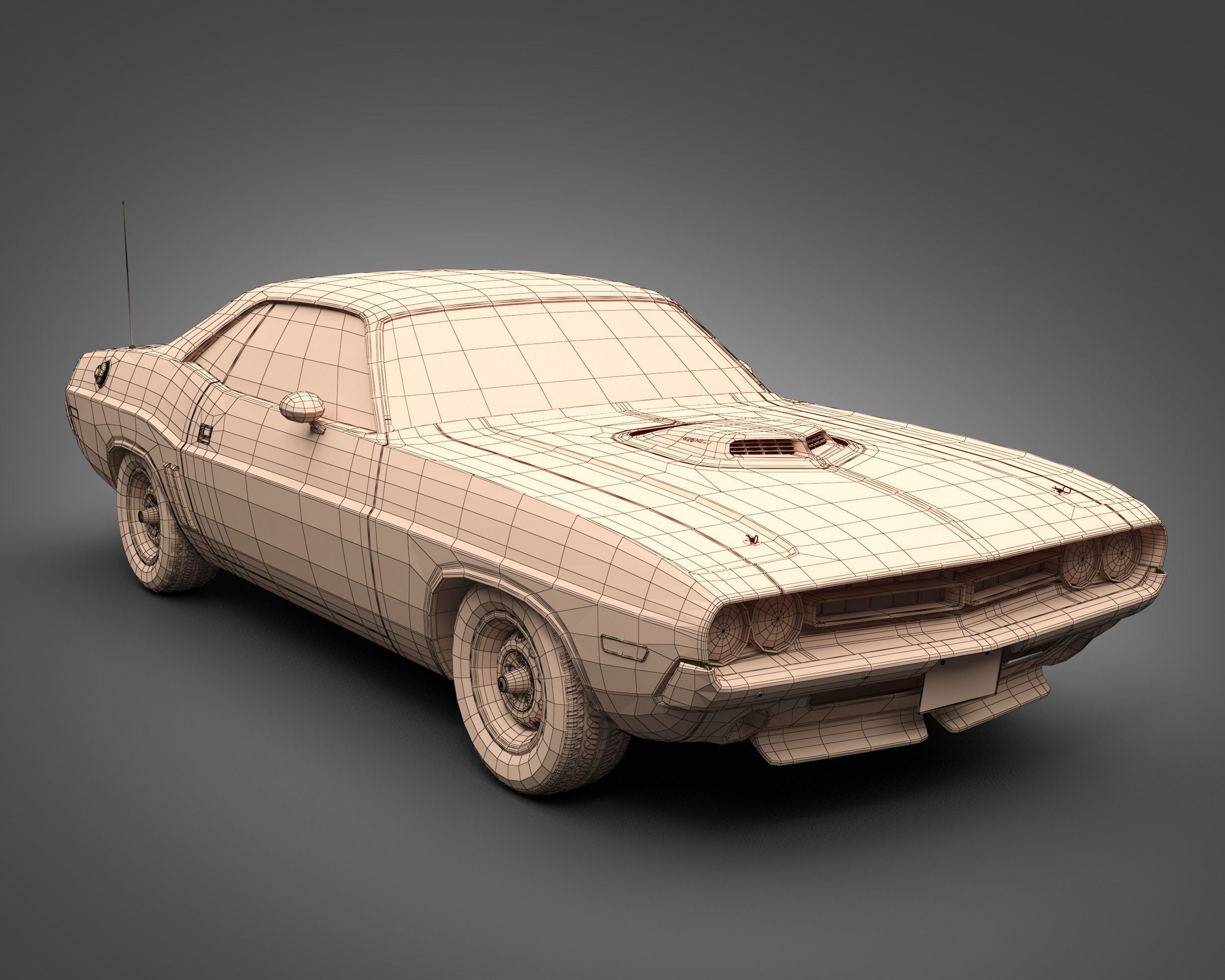 1971 Dodge HEMI Challenger 3D model_12