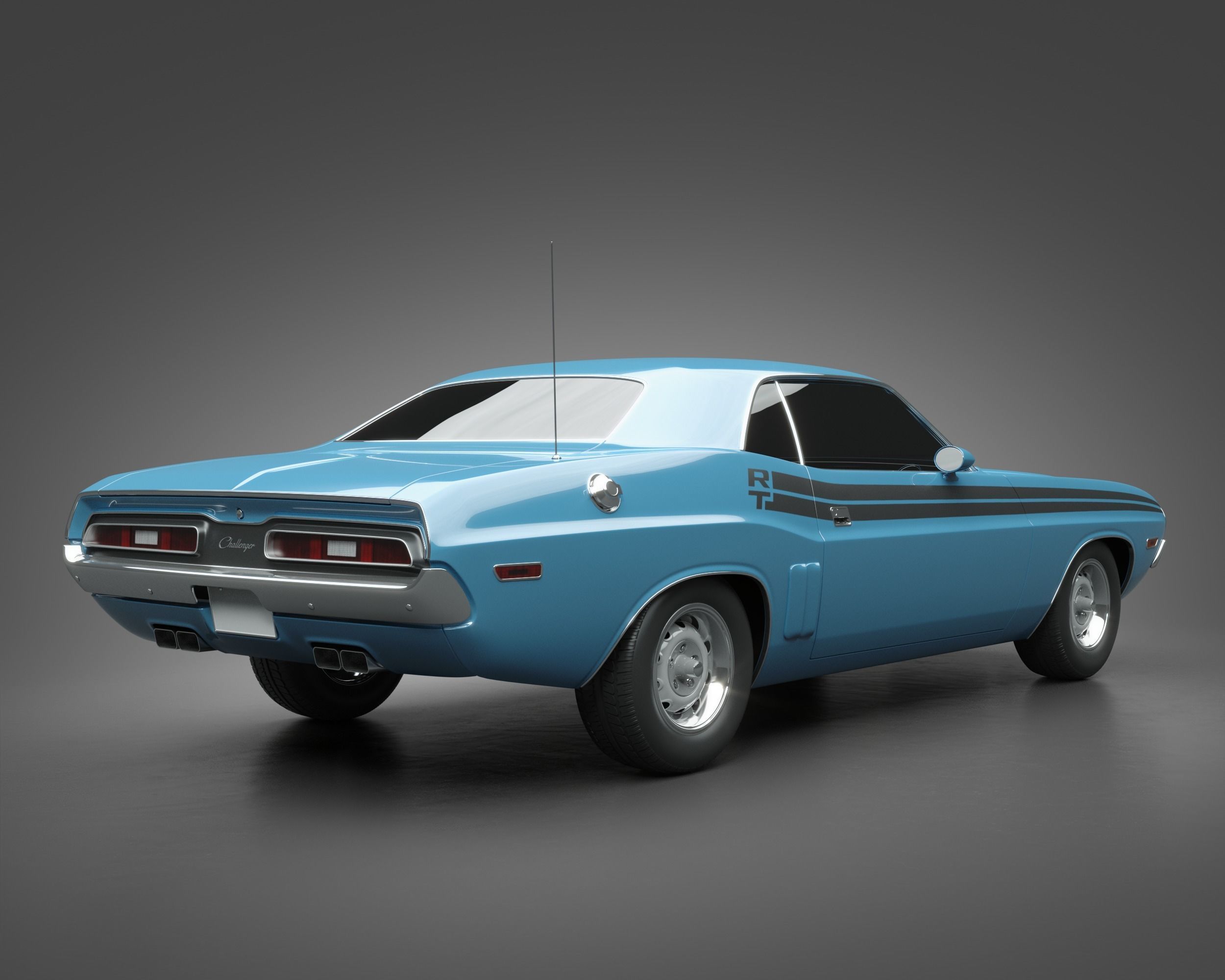 1971 Dodge HEMI Challenger 3D model_1