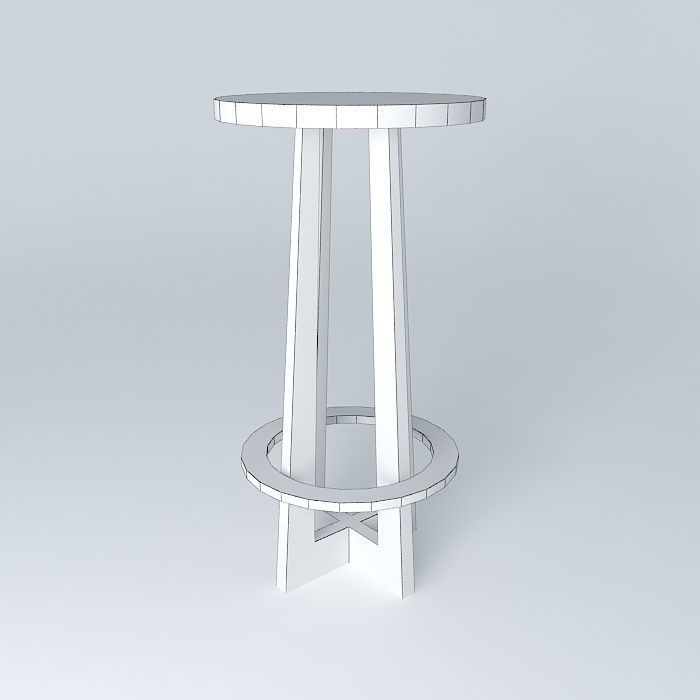 stool banqueta Free 3D model_4