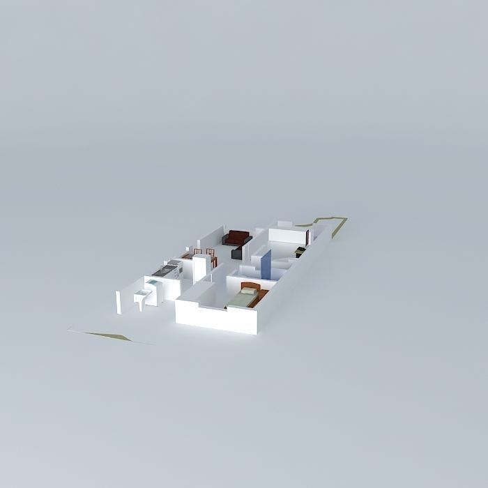 noivaorkut floor plan of apartment Free 3D model_1