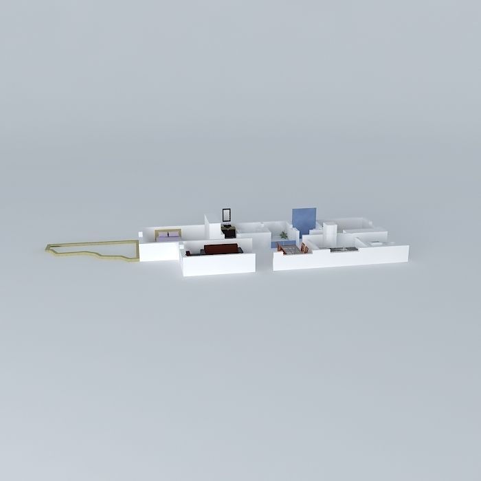noivaorkut floor plan of apartment Free 3D model_2