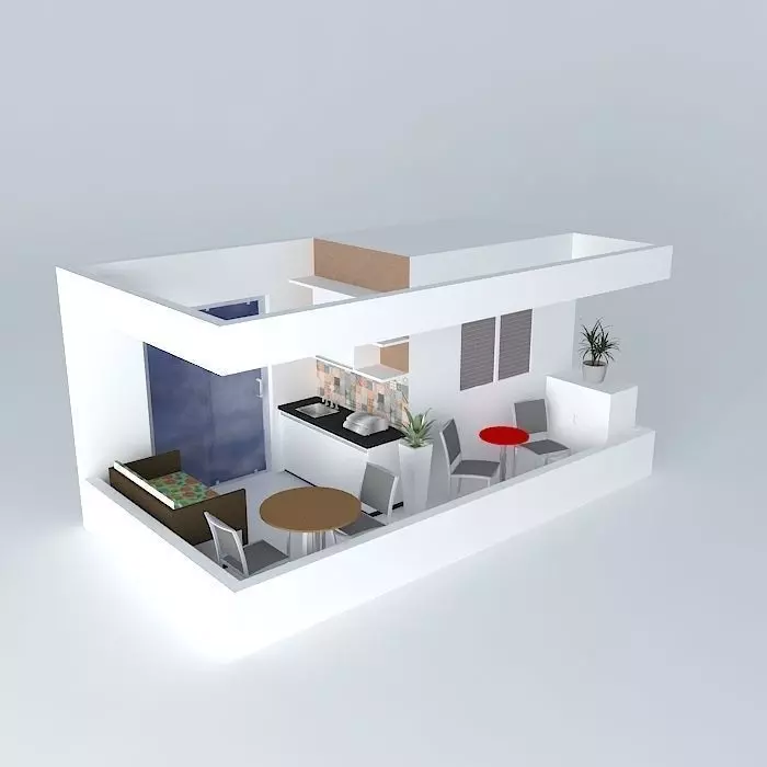 andrezaorkut terrace balcony Free 3D model_0