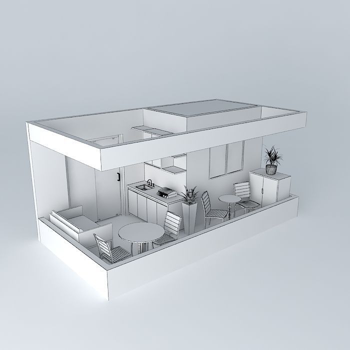 andrezaorkut terrace balcony Free 3D model_3