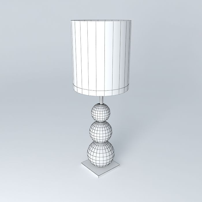 lamp lamp table with shade Free 3D model_3