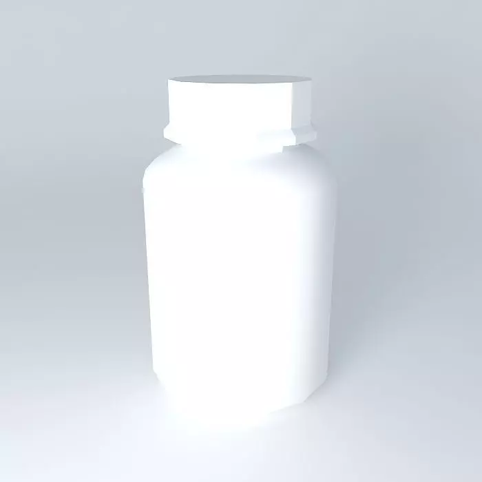 Plastic bottle 3D model_0