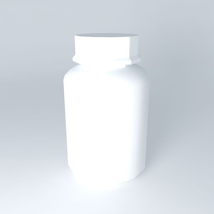 Plastic bottle 3D model_2