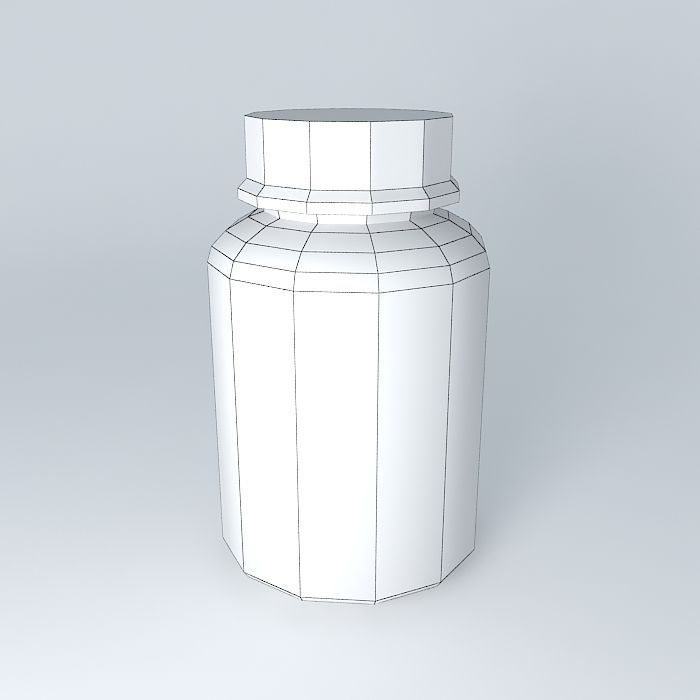 Plastic bottle 3D model_4