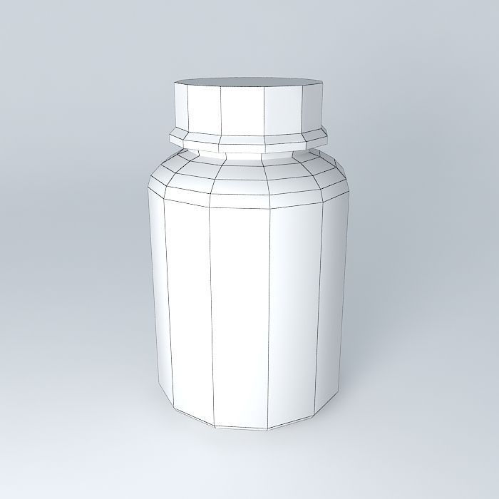 Plastic bottle 3D model_3