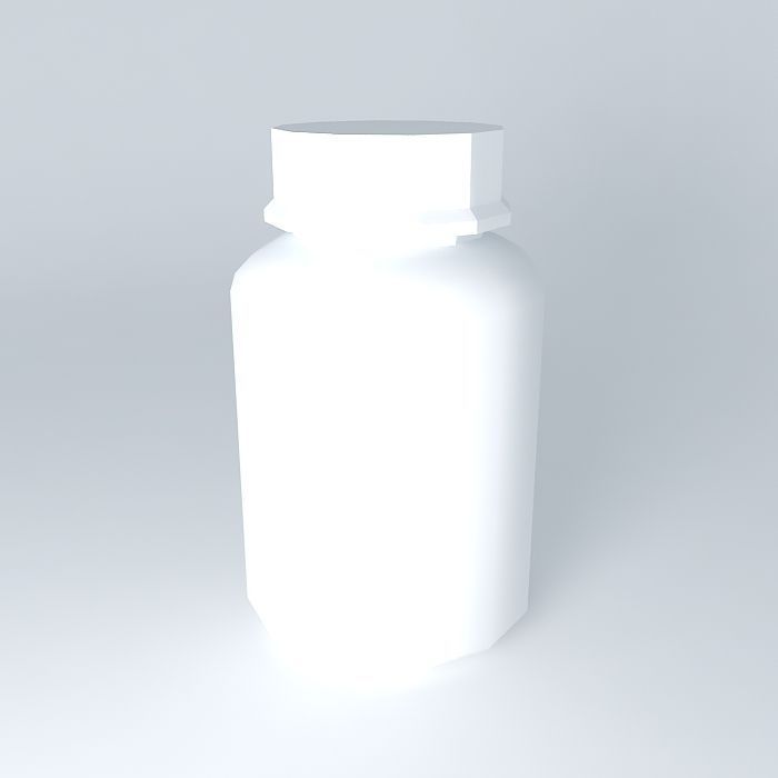 Plastic bottle 3D model_1