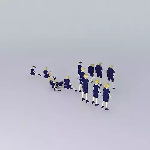 German girl guides and boy scouts