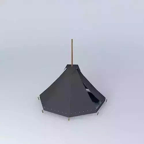 Kohte tent  with internal mast and 20cm side rim