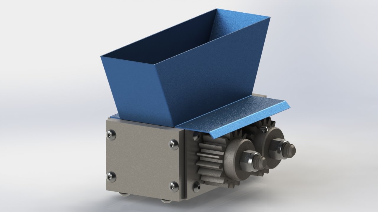 Protective Casing for-Filamaker Mini Shredder Free 3D model_1