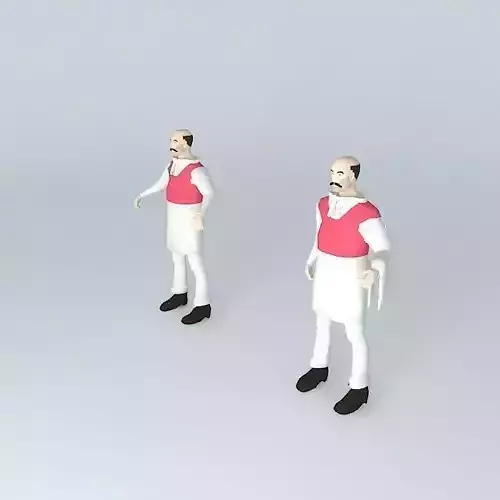 ARGO Wild West Bartenders 3D model