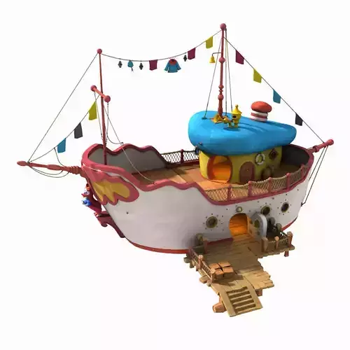 Cartoon Ship House